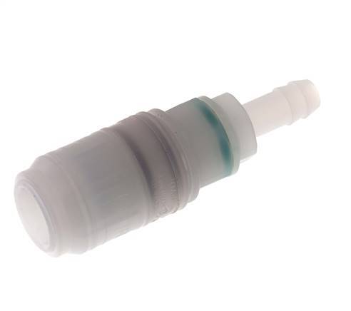 PVDF DN 7.2 Kupplungsmuffe 9 mm Schlauchpfeiler