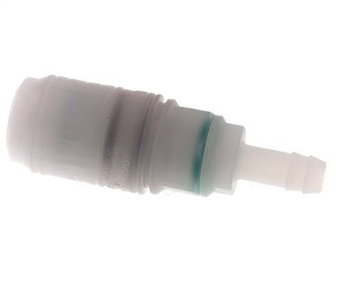 PVDF DN 7.2 Kupplungsmuffe 9 mm Schlauchpfeiler