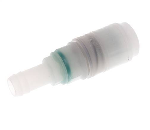 PVDF DN 7.2 Kupplungsmuffe 13 mm Schlauchpfeiler