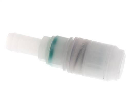 PVDF DN 7.2 Kupplungsmuffe 13 mm Schlauchpfeiler