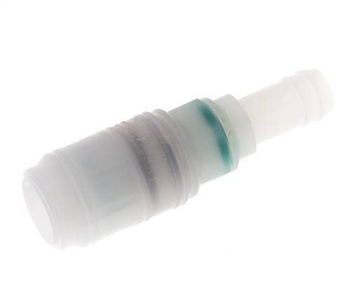 PVDF DN 7.2 Kupplungsmuffe 13 mm Schlauchpfeiler