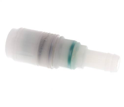 PVDF DN 7.2 Kupplungsmuffe 13 mm Schlauchpfeiler