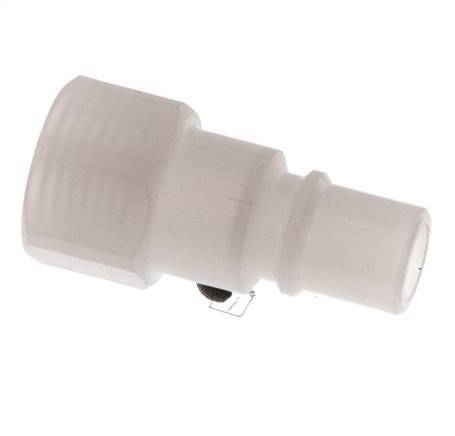 PVDF DN 7.2 Kupplungsstecker G 1/4 Zoll Innengewinde