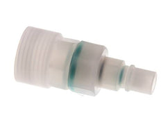 PVDF DN 7.2 Kupplungsstecker G 1/2 Zoll Innengewinde Doppelte Absperrung