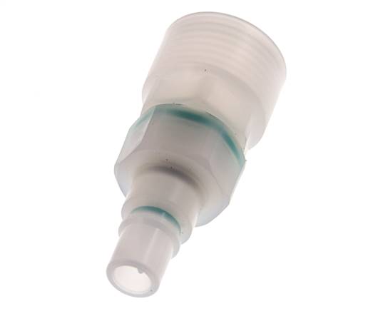 PVDF DN 7.2 Kupplungsstecker G 1/2 Zoll Innengewinde Doppelte Absperrung