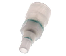PVDF DN 7.2 Kupplungsstecker G 1/2 Zoll Innengewinde Doppelte Absperrung