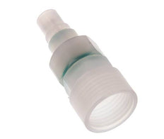 PVDF DN 7.2 Kupplungsstecker G 1/2 Zoll Innengewinde Doppelte Absperrung