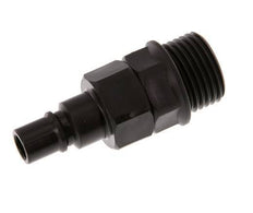 POM DN 7.2 Kupplungsstecker G 1/2 Zoll Außengewinde Doppelte Absperrung