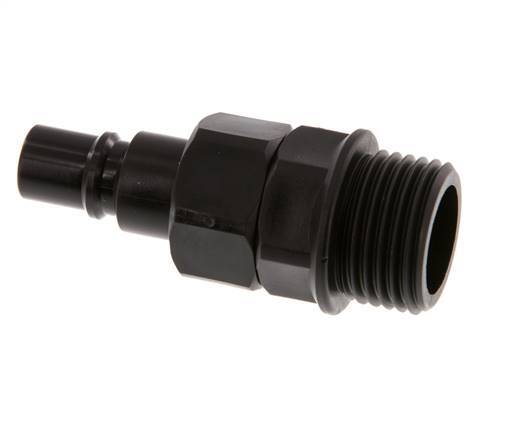 POM DN 7.2 Coupling Plug G 1/2 inch Male Threads Double Shut-Off