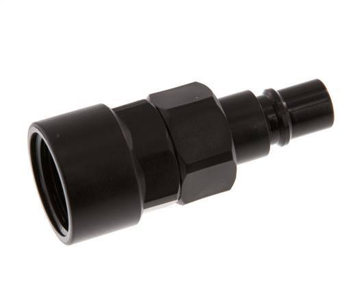 POM DN 7.2 Kupplungsstecker G 1/2 Zoll Innengewinde Doppelte Absperrung