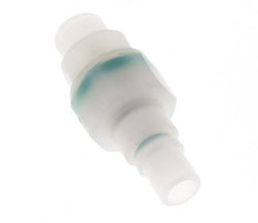 PVDF DN 7.2 Kupplungsstecker G 1/4 Zoll Außengewinde Doppelte Absperrung