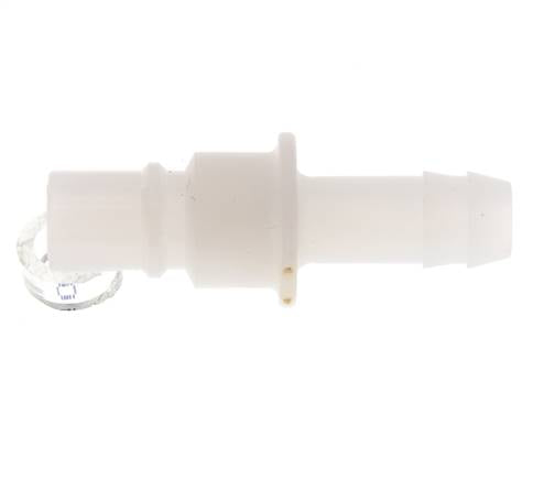 PVDF DN 7.2 Kupplungsstecker 9 mm Schlauchpfeiler