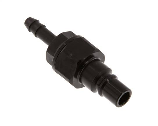 POM DN 7.2 Kupplungsstecker 6 mm Schlauchsäule Doppelabsperrung