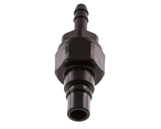 POM DN 7.2 Kupplungsstecker 6 mm Schlauchsäule Doppelabsperrung