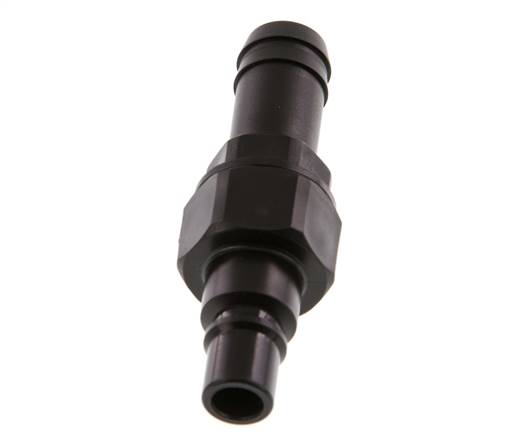 POM DN 7.2 Kupplungsstecker 13 mm Schlauchsäule Doppelabsperrung