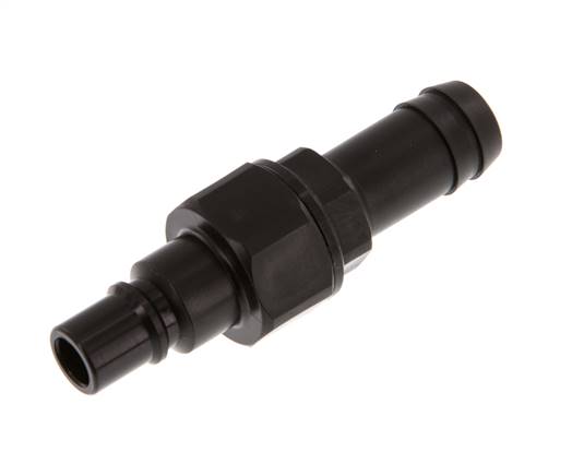 POM DN 7.2 Kupplungsstecker 13 mm Schlauchsäule Doppelabsperrung