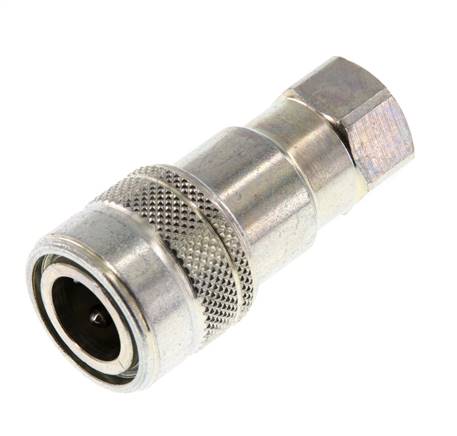 Stahl DN 5 Hydraulikkupplung Muffe G 1/8 Zoll Innengewinde ISO 7241-1 B D 10,9mm