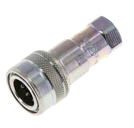 Stahl DN 6,3 Hydraulikkupplung Muffe G 1/4 Zoll Innengewinde ISO 7241-1 B D 14,2mm