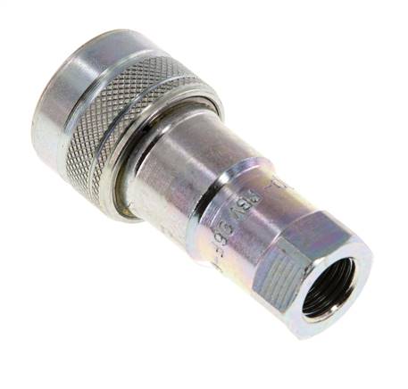 Stahl DN 6,3 Hydraulikkupplung Muffe G 1/4 Zoll Innengewinde ISO 7241-1 B D 14,2mm