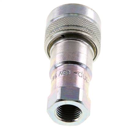 Stahl DN 6,3 Hydraulikkupplung Muffe G 1/4 Zoll Innengewinde ISO 7241-1 B D 14,2mm