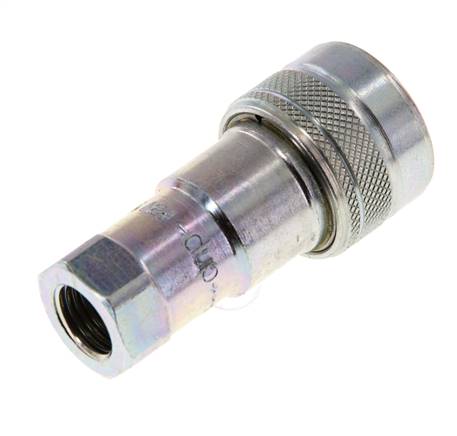 Stahl DN 6,3 Hydraulikkupplung Muffe G 1/4 Zoll Innengewinde ISO 7241-1 B D 14,2mm