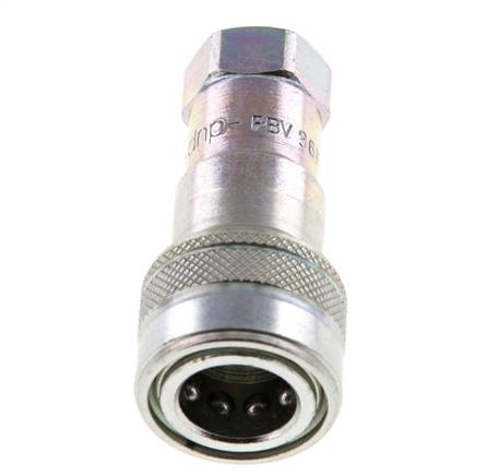 Stahl DN 6,3 Hydraulikkupplung Muffe G 1/4 Zoll Innengewinde ISO 7241-1 B D 14,2mm