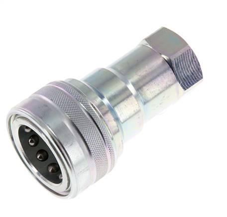 Stahl DN 20 Hydraulikkupplung Muffe G 3/4 Zoll Innengewinde ISO 7241-1 B D 31,4mm
