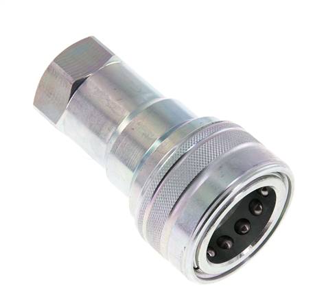 Stahl DN 20 Hydraulikkupplung Muffe G 3/4 Zoll Innengewinde ISO 7241-1 B D 31,4mm