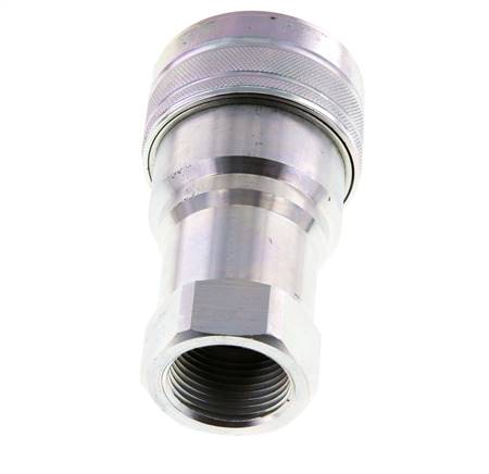 Stahl DN 25 Hydraulikkupplung Muffe G 1 Zoll Innengewinde ISO 7241-1 B D 37,8mm