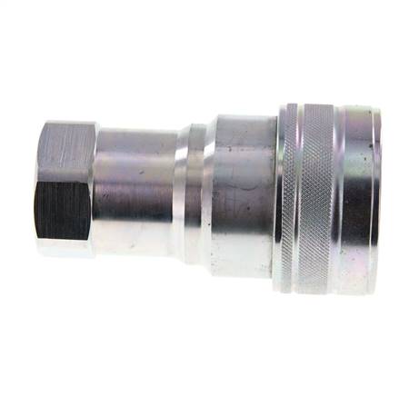 Stahl DN 25 Hydraulikkupplung Muffe G 1 Zoll Innengewinde ISO 7241-1 B D 37,8mm