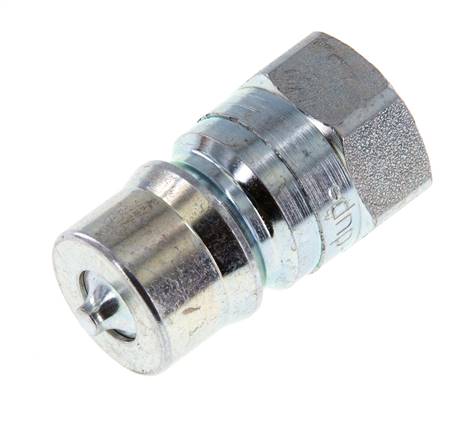 Stahl DN 12,5 Hydraulikkupplung Stecker G 1/2 Zoll Innengewinde ISO 7241-1 B D 23,5mm