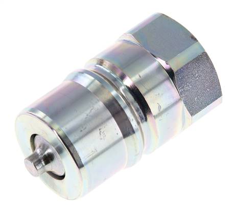 Stahl DN 25 Hydraulikkupplung Stecker G 1 Zoll Innengewinde ISO 7241-1 B D 37,8mm