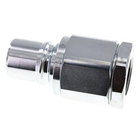 Stahl DN 40 Hydraulikkupplung Stecker G 1 1/4 Zoll Innengewinde ISO 7241-1 B D 44,5mm