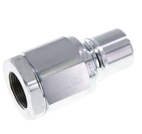 Stahl DN 40 Hydraulikkupplung Stecker G 1 1/4 Zoll Innengewinde ISO 7241-1 B D 44,5mm