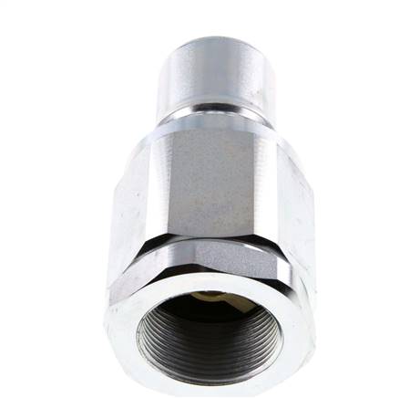 Stahl DN 40 Hydraulikkupplung Stecker G 1 1/2 Zoll Innengewinde ISO 7241-1 B D 44,5mm