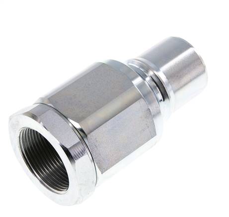 Stahl DN 40 Hydraulikkupplung Stecker G 1 1/2 Zoll Innengewinde ISO 7241-1 B D 44,5mm