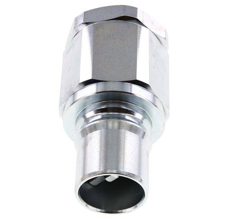 Stahl DN 40 Hydraulikkupplung Stecker G 1 1/2 Zoll Innengewinde ISO 7241-1 B D 44,5mm
