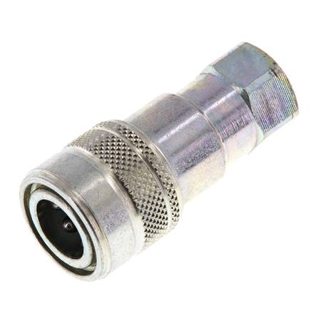 Stahl DN 5 Hydraulikkupplung Muffe 1/8 Zoll NPT-Innengewinde ISO 7241-1 B D 10,9mm