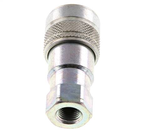 Stahl DN 5 Hydraulikkupplung Muffe 1/8 Zoll NPT-Innengewinde ISO 7241-1 B D 10,9mm