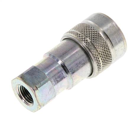 Stahl DN 5 Hydraulikkupplung Muffe 1/8 Zoll NPT-Innengewinde ISO 7241-1 B D 10,9mm
