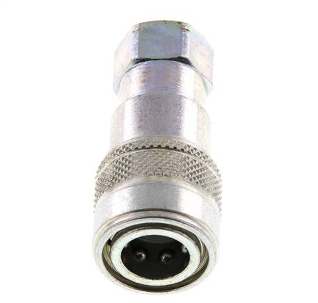Stahl DN 5 Hydraulikkupplung Muffe 1/8 Zoll NPT-Innengewinde ISO 7241-1 B D 10,9mm