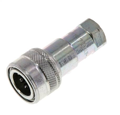Stahl DN 6,3 Hydraulikkupplung Muffe 1/4 Zoll NPT-Innengewinde ISO 7241-1 B D 14,2mm