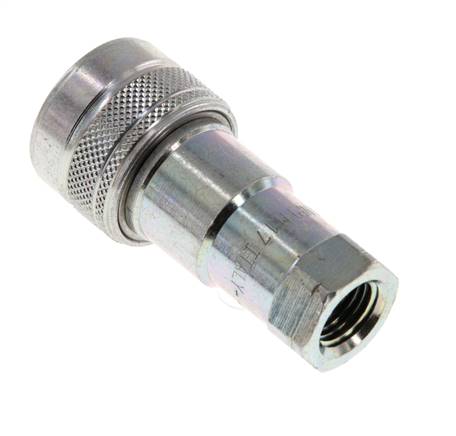Stahl DN 6,3 Hydraulikkupplung Muffe 1/4 Zoll NPT-Innengewinde ISO 7241-1 B D 14,2mm