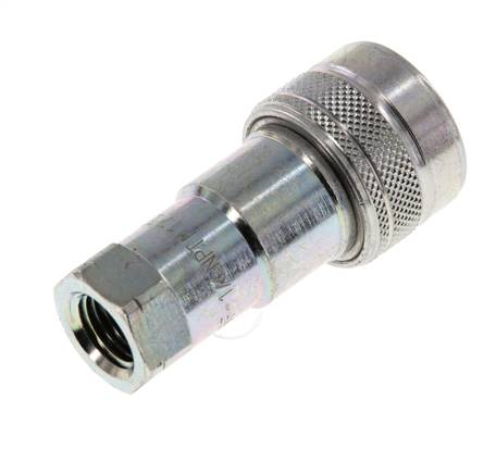 Stahl DN 6,3 Hydraulikkupplung Muffe 1/4 Zoll NPT-Innengewinde ISO 7241-1 B D 14,2mm