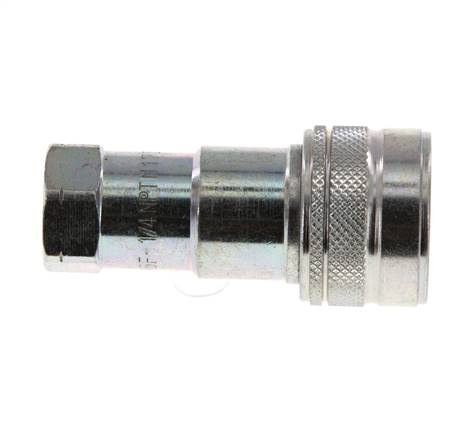 Stahl DN 6,3 Hydraulikkupplung Muffe 1/4 Zoll NPT-Innengewinde ISO 7241-1 B D 14,2mm