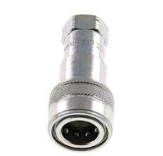 Stahl DN 6,3 Hydraulikkupplung Muffe 1/4 Zoll NPT-Innengewinde ISO 7241-1 B D 14,2mm