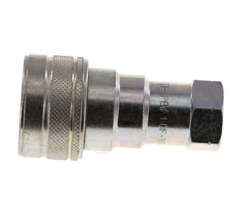Stahl DN 10 Hydraulik-Kupplungsmuffe 3/8 Zoll NPT-Innengewinde ISO 7241-1 B D 19,1mm