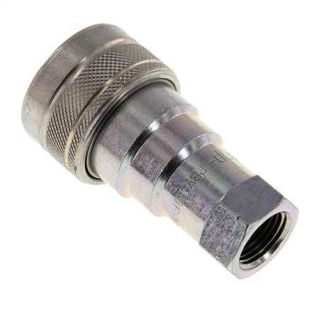 Stahl DN 10 Hydraulik-Kupplungsmuffe 3/8 Zoll NPT-Innengewinde ISO 7241-1 B D 19,1mm