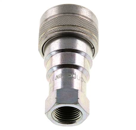 Stahl DN 10 Hydraulik-Kupplungsmuffe 3/8 Zoll NPT-Innengewinde ISO 7241-1 B D 19,1mm