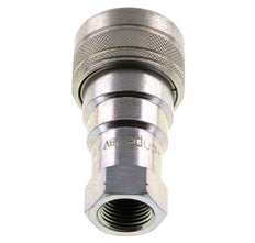 Stahl DN 10 Hydraulik-Kupplungsmuffe 3/8 Zoll NPT-Innengewinde ISO 7241-1 B D 19,1mm